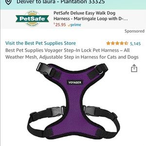 Voyager pet harness size XXXS